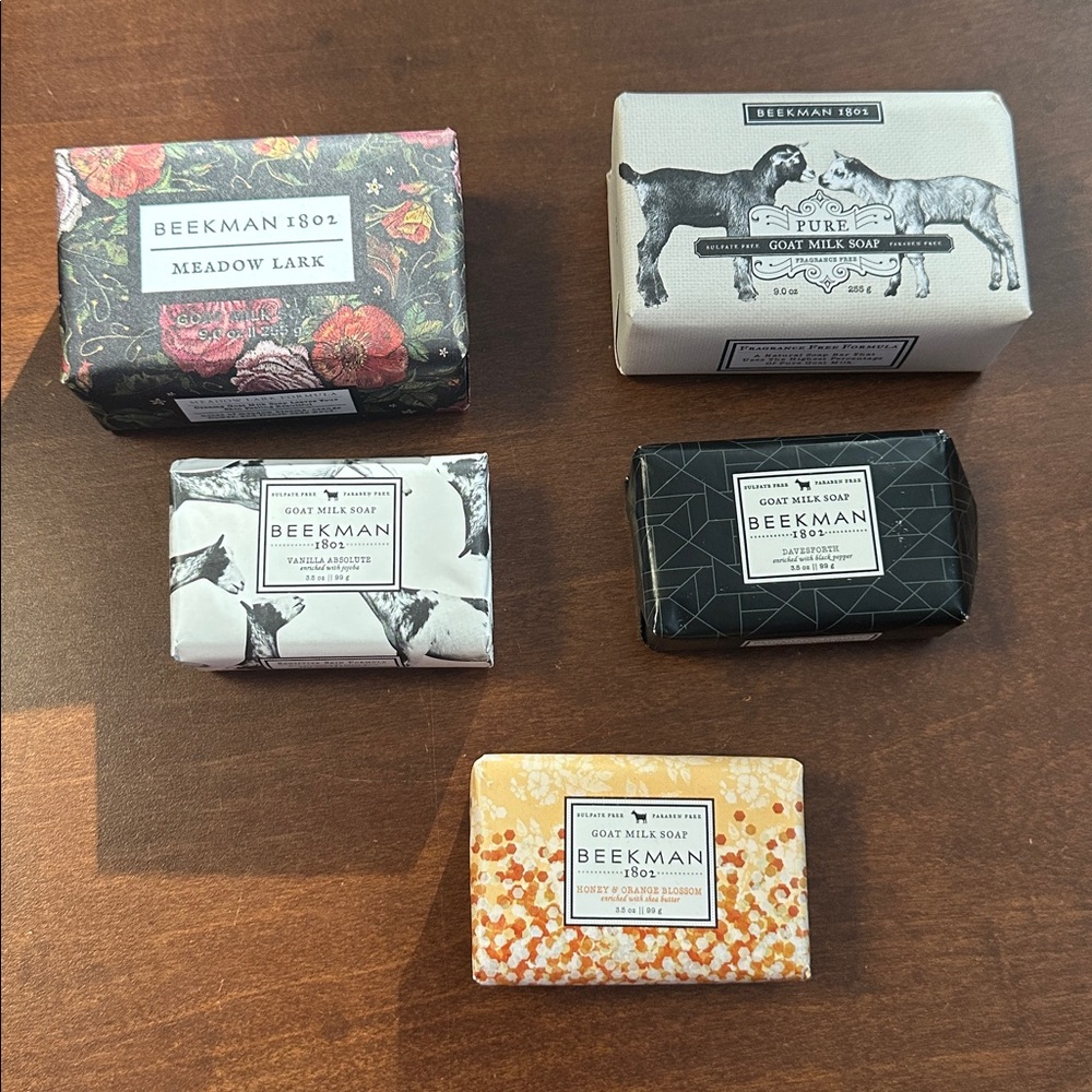 Beekman 1802 bar soaps